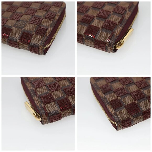 LOUIS VUITTON Damie Payette Zippy Wallet Long Wallet Red - Picture 16 of 16